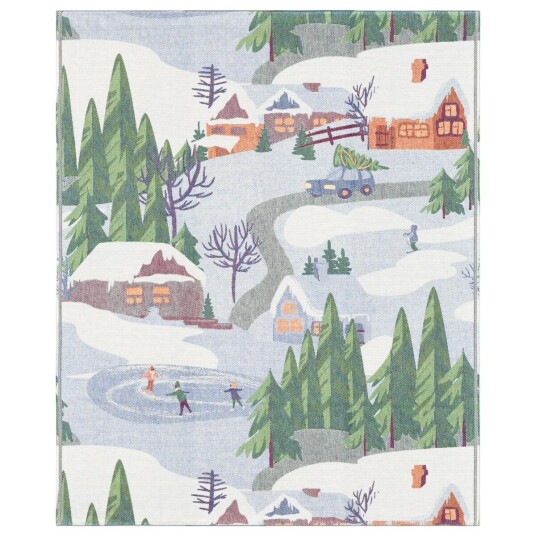 Ekelund Linneväveri Vinterliv pledd 140x170 cm Multi