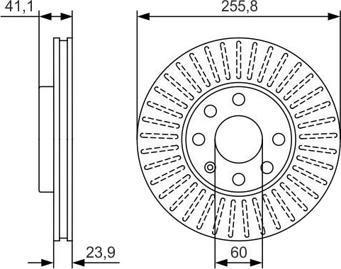 BOSCH 0 986 479 R76 Bremseskive