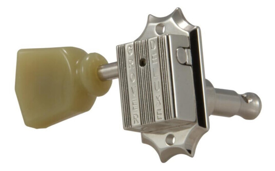 Grover Gx135n Vintage Machine Heads Single Guitar Machine Head - Nickel (R)