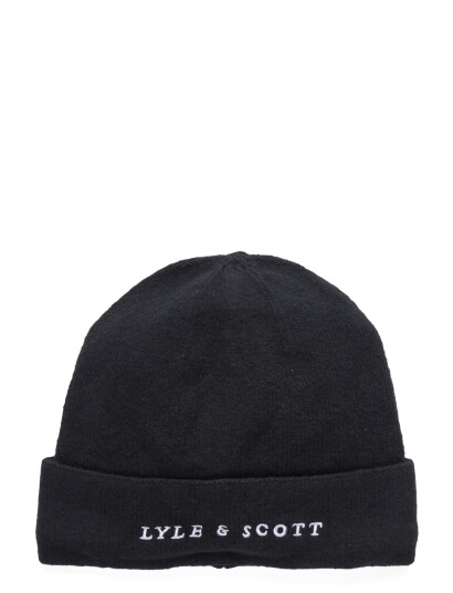 Lyle & Scott Script Beanie - Navy - ONE SIZE