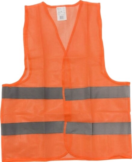 Geko Refleksvest Basic Oransje Str. M 100