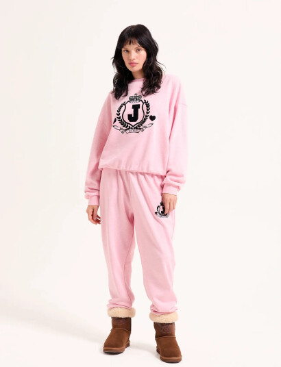 Juicy Couture Vista Crest Cuffed Trackpants - Pink - XS
