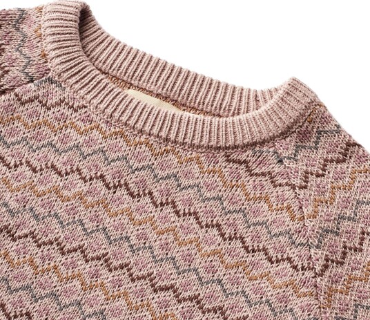 Petit Piao Genser Melange Emb Moonlight Blue Melange (92 / 2 år)