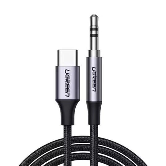 Ugreen 3,5mm Lydkabel til USB-C 1m - Svart