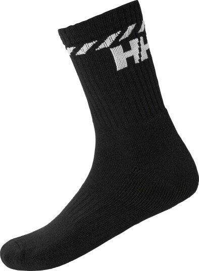 Helly Hansen Herre Bomull Sportssokker 3pk Svart 36-38 Gra36-38 Helly Hansen Herre Bomull Sportssokker 3pk Svart 36-38 Gra36-38
