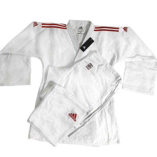 Adidas Judo Judo Uniform Adidas Judo 'Champion 2.0' Slim Fit Hvit Rød