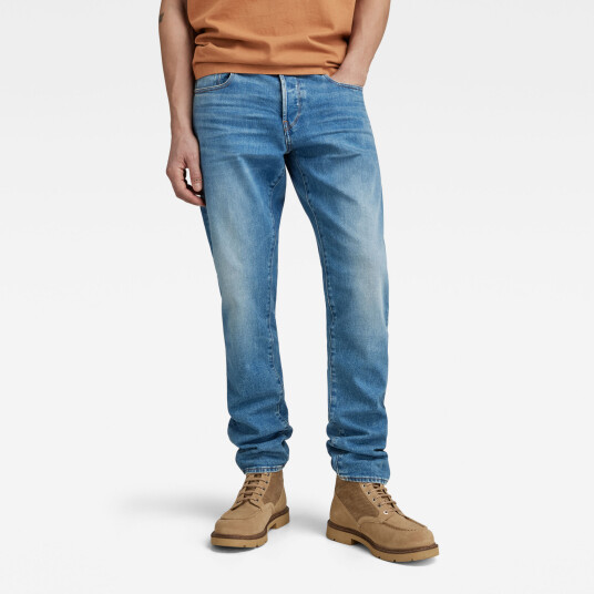 G-Star RAW 3301 Regular Tapered Jeans - Medium blue - Men 32-34 Medium blue male