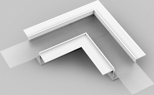 Topmet Profilsamler VARIO30 05 90GRAD Hvit lakkert