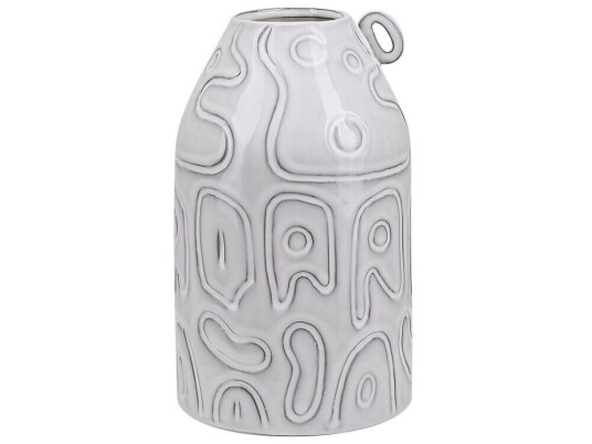 Beliani Vase 22 Cm Grå Alalia