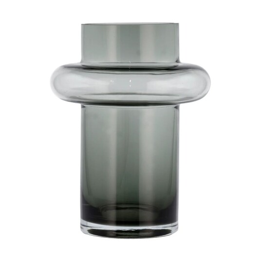 Lyngby Glas Tube glassvase 20 cm Smoke