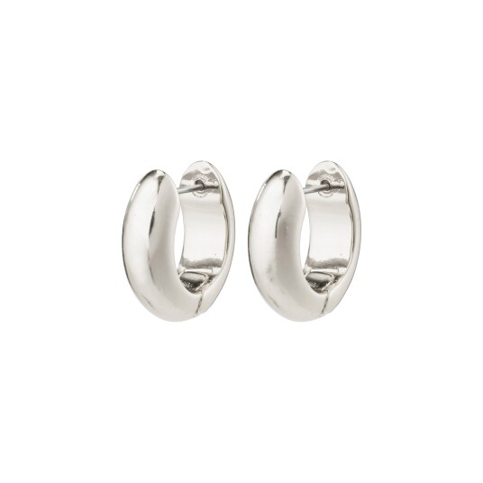 Pilgrim MINE chunky huggie hoops sølvbelagt Pilgrim MINE chunky huggie hoops sølvbelagt