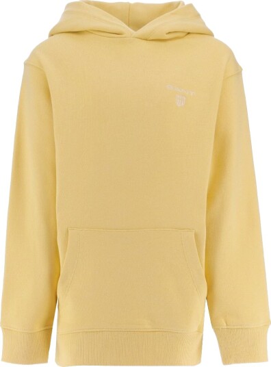GANT Hettegenser Kontrast Shield Mellow Yellow GANT 7 8 år 122 128 Hettegenser Gul
