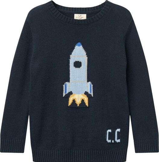 Copenhagen Colors Genser   Strikk   Navy Rakett   Copenhagen Colors   2 år (92)   Genser   Marineblå
