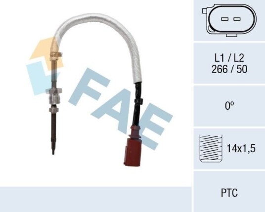 Sensor, eksostemperatur FAE 68083