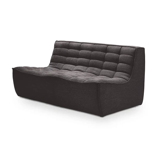 Ethnicraft N701 2 seters sofa Dark Grey
