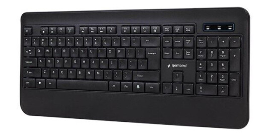 Gembird KB-UML-03 - keyboard - QWERTY - US - black - Tastatur - Amerikansk Engelsk - Svart Gembird KB-UML-03 - keyboard - QWERTY - US - black - Tastatur - Amerikansk Engelsk - Svart
