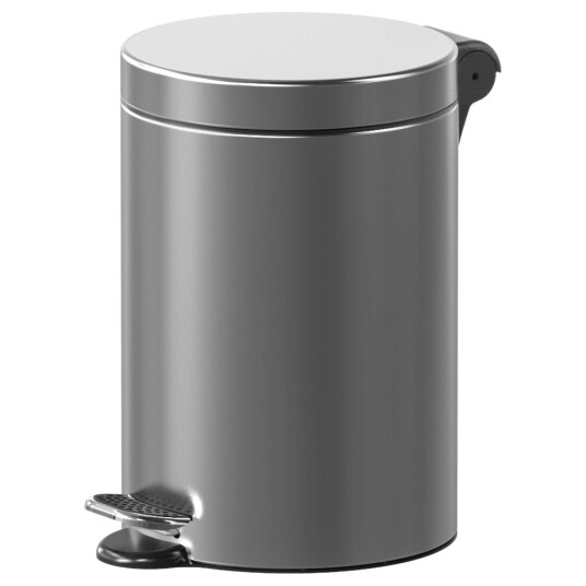 PULSIVA Pedalbøtte til hotell Topas matt 3 l 17x26 cm (ØxH) Sølvfarge