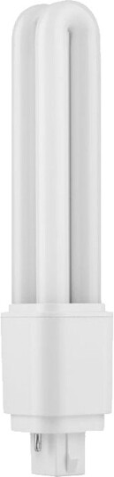 Spl 16,8cm / 9W G24d 2 LED pære 1360lm Direkte/Ballast kompatibel 4000K Opal glass Kulør : Nøytral
