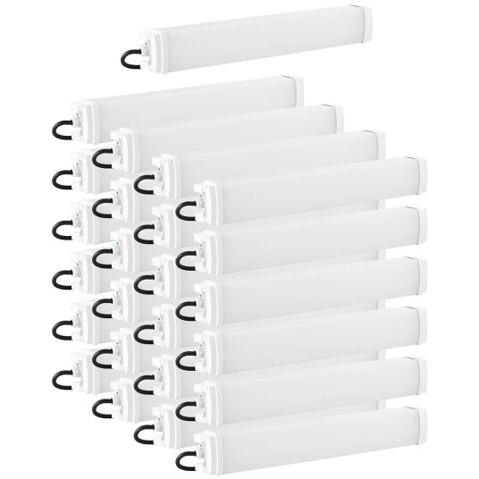 Wiesenfield Vanntett LED-lysrør Sett med 25 stk. 20 B 60 cm 2200 lm 6000-6500 K 18000510
