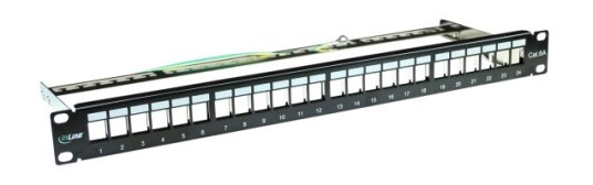 Inline 4043718158942 Cat6a Sort Rackmontering 1U