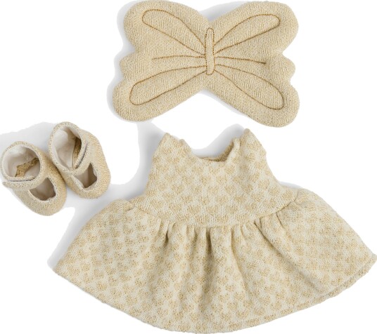 Smallstuff Doll Clothing Fairy With Shoes And Wings OFF. WHITE/ GOLD One Size Smallstuff Doll Clothing Fairy With Shoes And Wings OFF. WHITE/ GOLD One Size