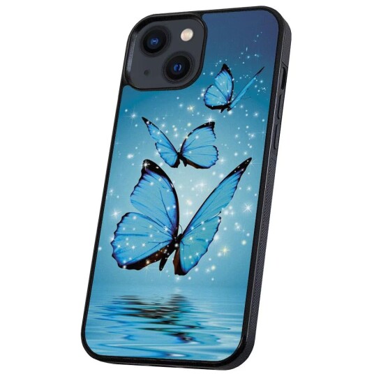 iPhone 13 - Deksel/Mobildeksel Glitrende Sommerfugler