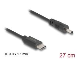 Delock USB Type c Power Cable To DC 3.0 X 1.1 Mm Male 27 Cm
