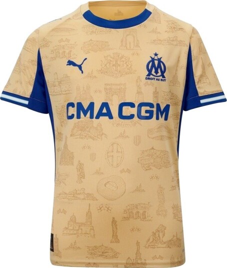 Marseille Fjerdredrakt 2025/26 Barn PUMA størrelse 128 cm