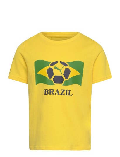 PUMA Fanpack Shortsleeve Tee Jr   Yellow   152