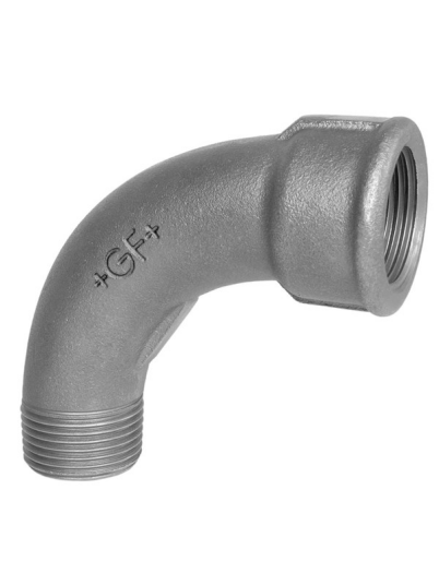 Georg-Fischer Long sweep bend black for m 90° 3/8