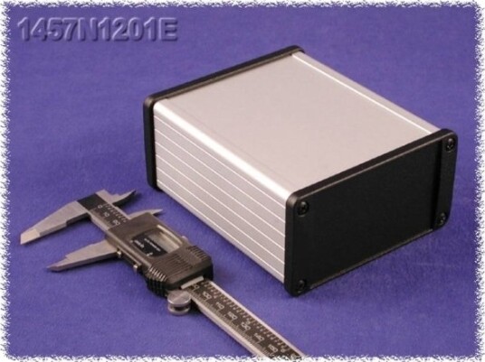 Hammond Electronics 1457N1202E 120 × 104 × 55 mm Aluminium Natur Kabinett
