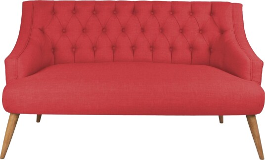 Lamonti 2 seters Sofa Rød/Natur