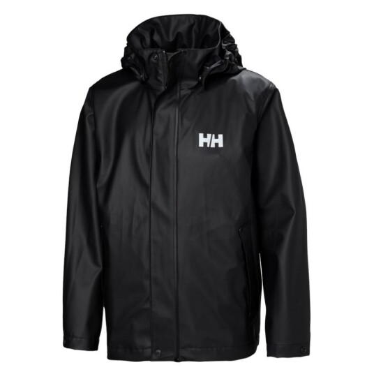 Helly Hansen Moss Regnjakke Junior Black 134 Helly Hansen Moss Regnjakke Junior Black 134
