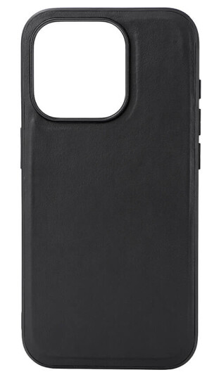 Buffalo MagSeries iPhone 15 Pro Ekte Skinn Deksel Svart