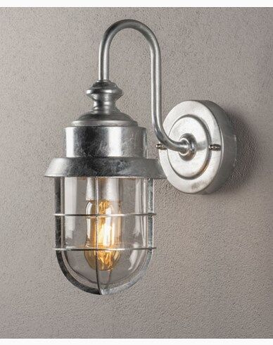 Konstsmide Cerignola Cerignola vegglampe E27 galvanisert. Konstsmide Cerignola Cerignola vegglampe E27 galvanisert.