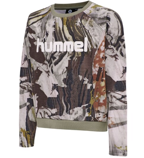 Hummel Teens Collegegenser hmlFilli Rosa Camo 12 år 152 Collegegenser Flerfarget