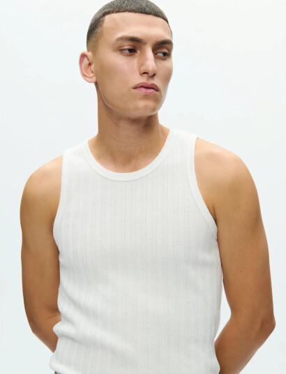WOOD WOOD Wwtank Top 25394   White   XL