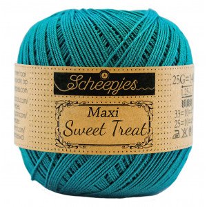 Scheepjes Maxi Sweet Treat Garn Unicolor 401 Mørk Blågrønn