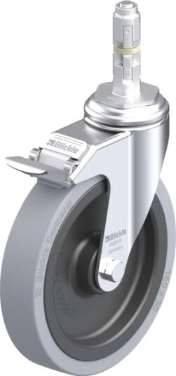 Blickle Styrehjul Med Brems 376160 Lkra-Vpa 150K-11-Fi-E12 - Hjuldiameter 150 Mm, Bæreevne (Maks.) 110 Kg - 1 Stk