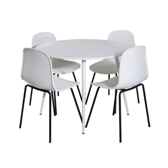 Venture Home Spisegruppe Venture Home Plake med 4 Ardi Stoler Rundt GR19560