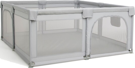 Beemoo Safe Space XL Lekegrind 180 x 150 Light Grey