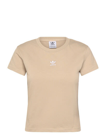 Adidas Originals Ess Slim Tee   Beige   L