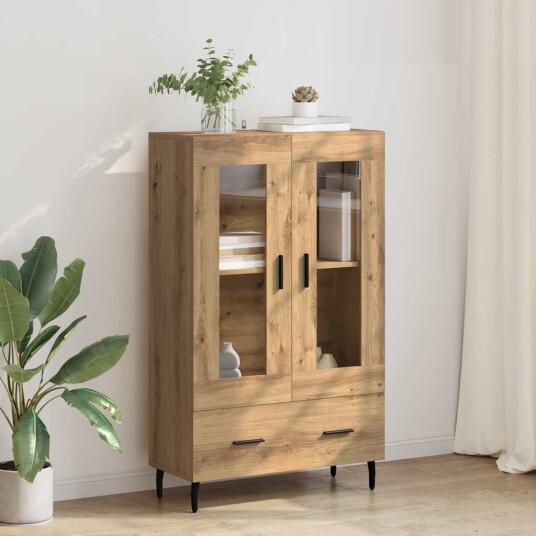  Høyskap med skuff Artisan Eik 69,5 x 31 x 115 cm Konstruert tre