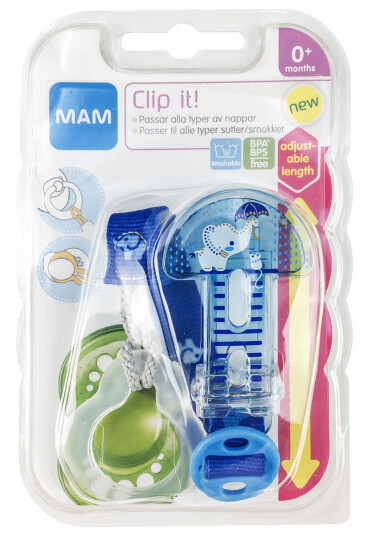 MAM Clip It Smokkesnor Blå