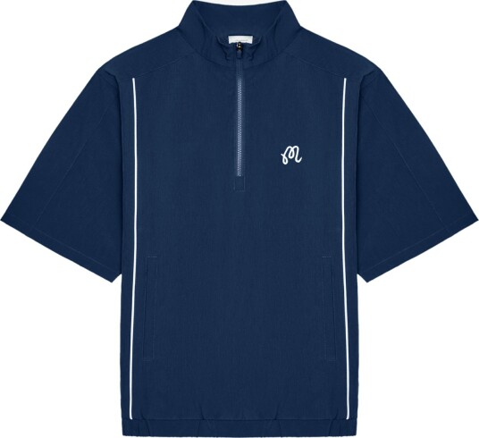 Malbon Links Windshirt Blå Golfjakke herre Navy X Large