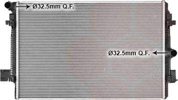 VAN WEZEL 58012726 Radiator, motorkjøling