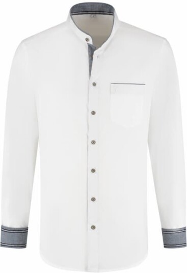 Haus Huberts V.O.F Hvit oktoberfest skjorte herre denim XL Haus Huberts V.O.F Hvit oktoberfest skjorte herre denim XL