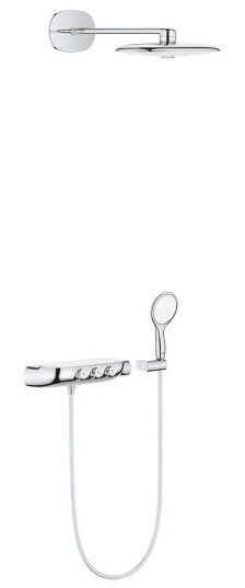 GROHE RAINSHOWER SMARTCONTROL 360 DUO INNBYGGINGSSYSTEM MED HODEDUSJ OG HÅNDDUSJ