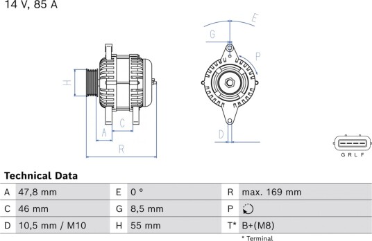 Dynamo BOSCH 0 986 085 160