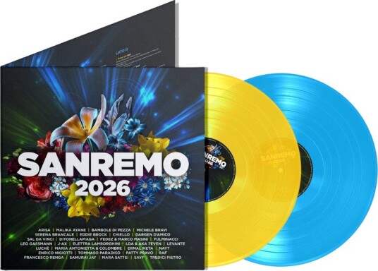Sanremo 2026 Various Clear Yellow Blue Vinyl
